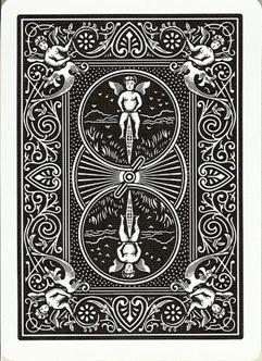 Black Bicycle Rider Back Playing Cards