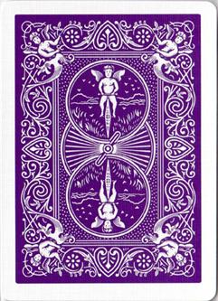 Purple Bicycle Rider Back Playing Cards