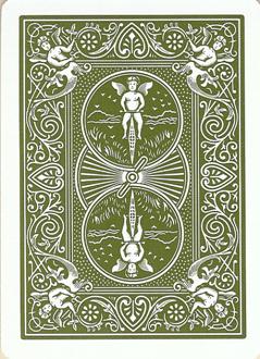 Eco Edition Green Bicycle Rider Back Playing Cards